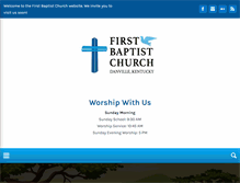 Tablet Screenshot of fbcdanville.org